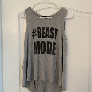 Rebel Sugar #BEAST MODE Muscle Tank Small